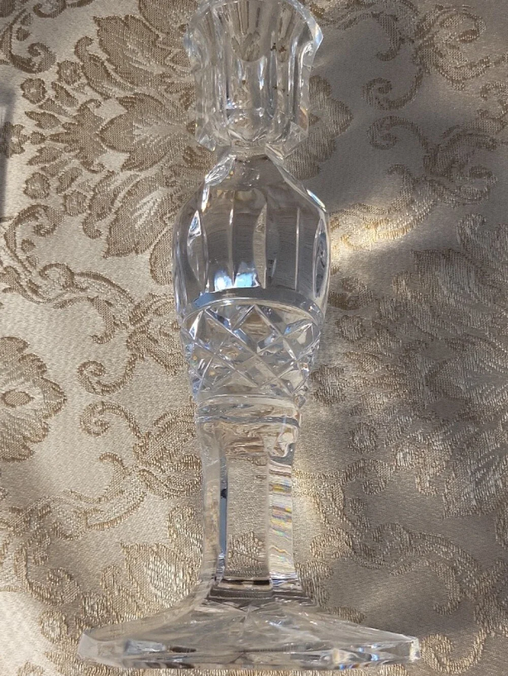 Two Beautiful Crystal Candleholders